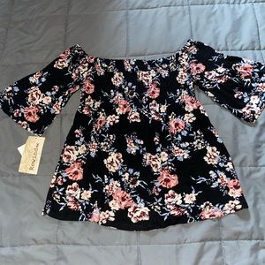 Rewind off the shoulder top